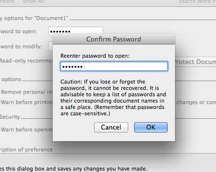 remove password protection from word for mac 2011